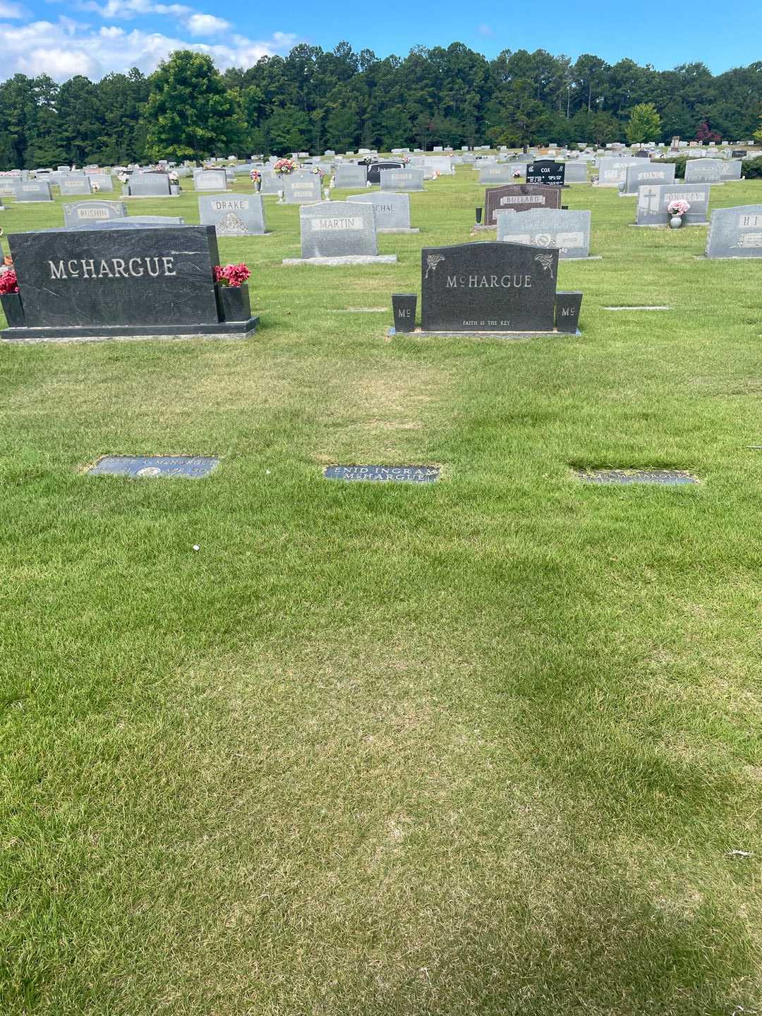 Enid I. Ingram McHargue's grave. Photo 2